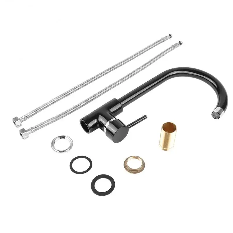 

Kitchen Faucet Single Hole Pull Out Spout Kitchen Sink Mixer Tap Stream Sprayer Head Black Mixer Tap Faucet Kitchen Taps HWC