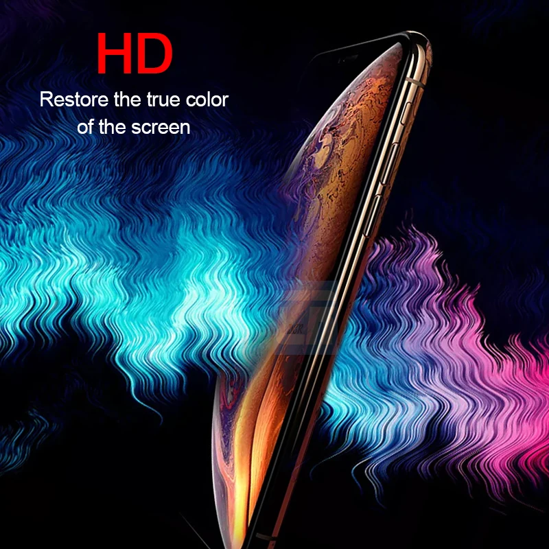 111D полное покрытие закаленное стекло для iPhone X XS Max XR Защита экрана 8 7 6S Plus защитное