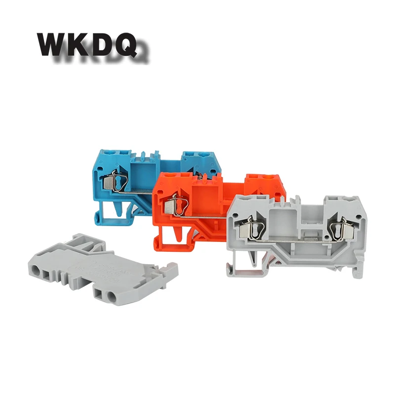 

280-901 Wire Conductor Din Rail Terminal Blocks 2 Conductors Feed Through Spring Cage Push in Connection Connectors 10 pcs