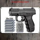Umarex Walther CP99 Compact - Blowback CO2 .177 Cal BB Gun пневматический пистолет-345 FPS настенный жестяной знак