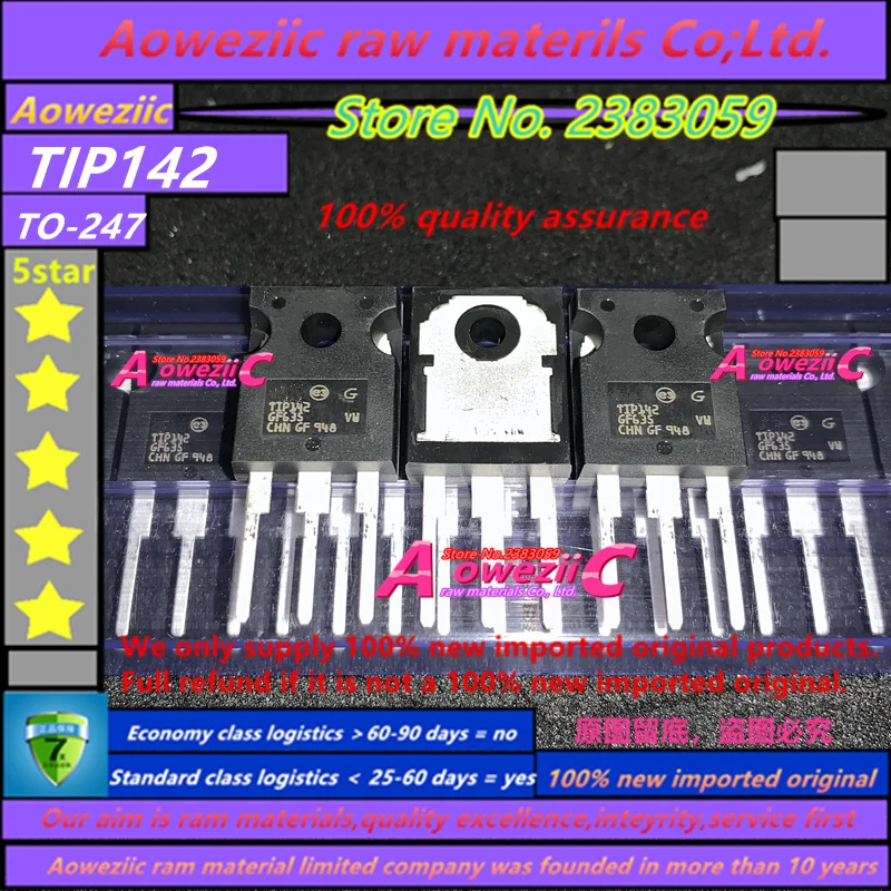 Aoweziic 2019 + 100% новый импортный оригинальный биполярный транзистор TIP142 TIP147 TO-247 NPN