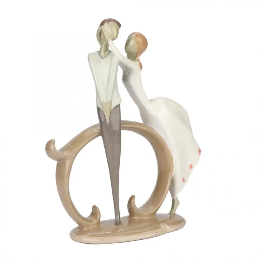Миниатюрных моделей Свадебная танцевальная пара Скульптура любовь настольная