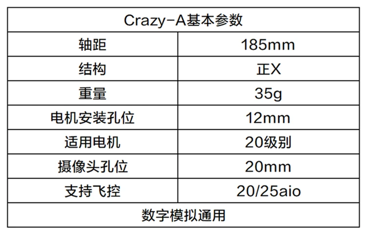 STP Crazy-A 5 дюймов зубочистка гоночный Дрон рама стойка HD имитация Универсальный FPV