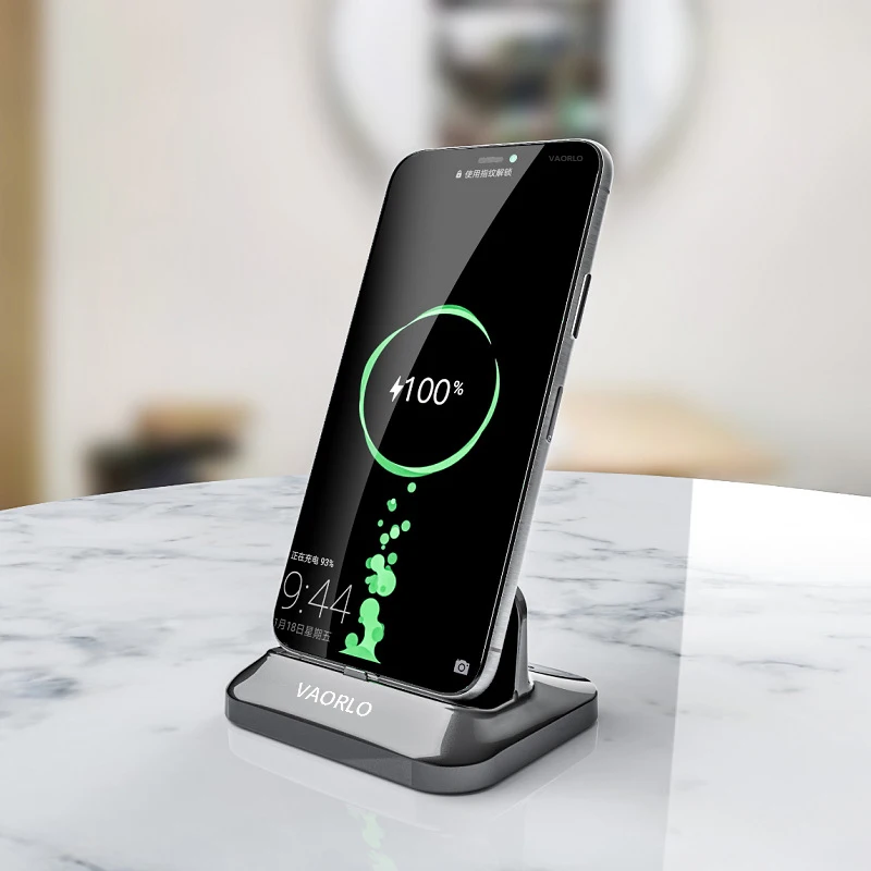 Магнитное зарядное устройство VAORLO для iphone Huawei док-станция Samsung XiaoMi Android Type-C Micro