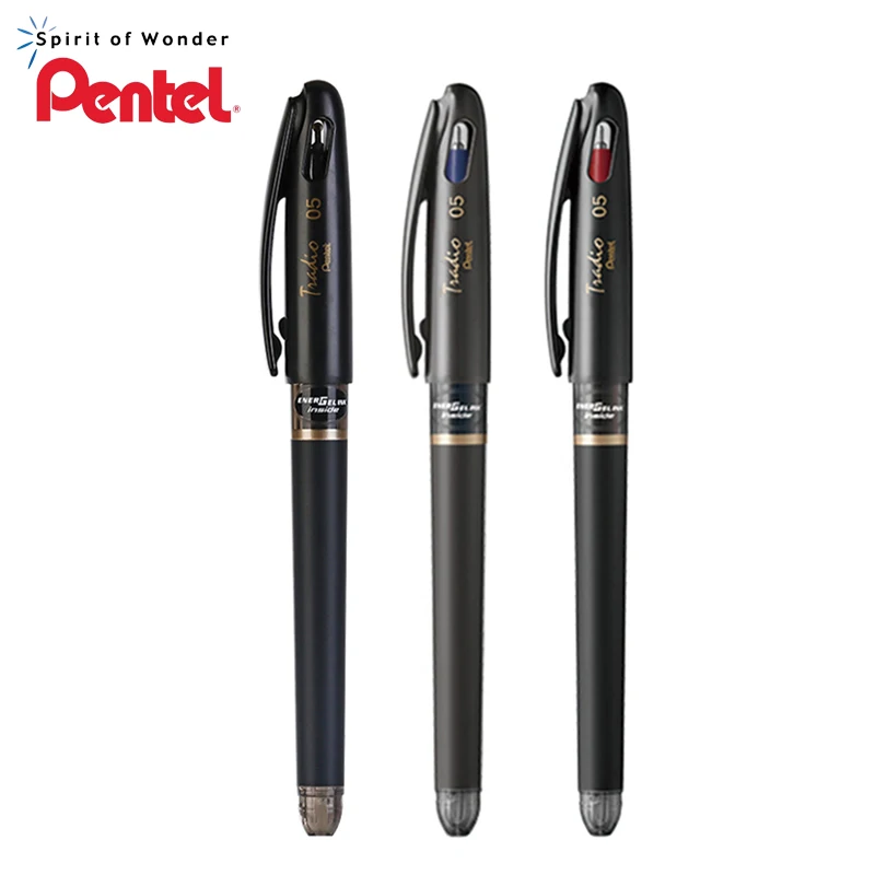 1 шт. Pentel ручка tradio 0,5 мм модные чернила для гелевой ручки внутри Япония BLN115 гладкая и быстросохнущая