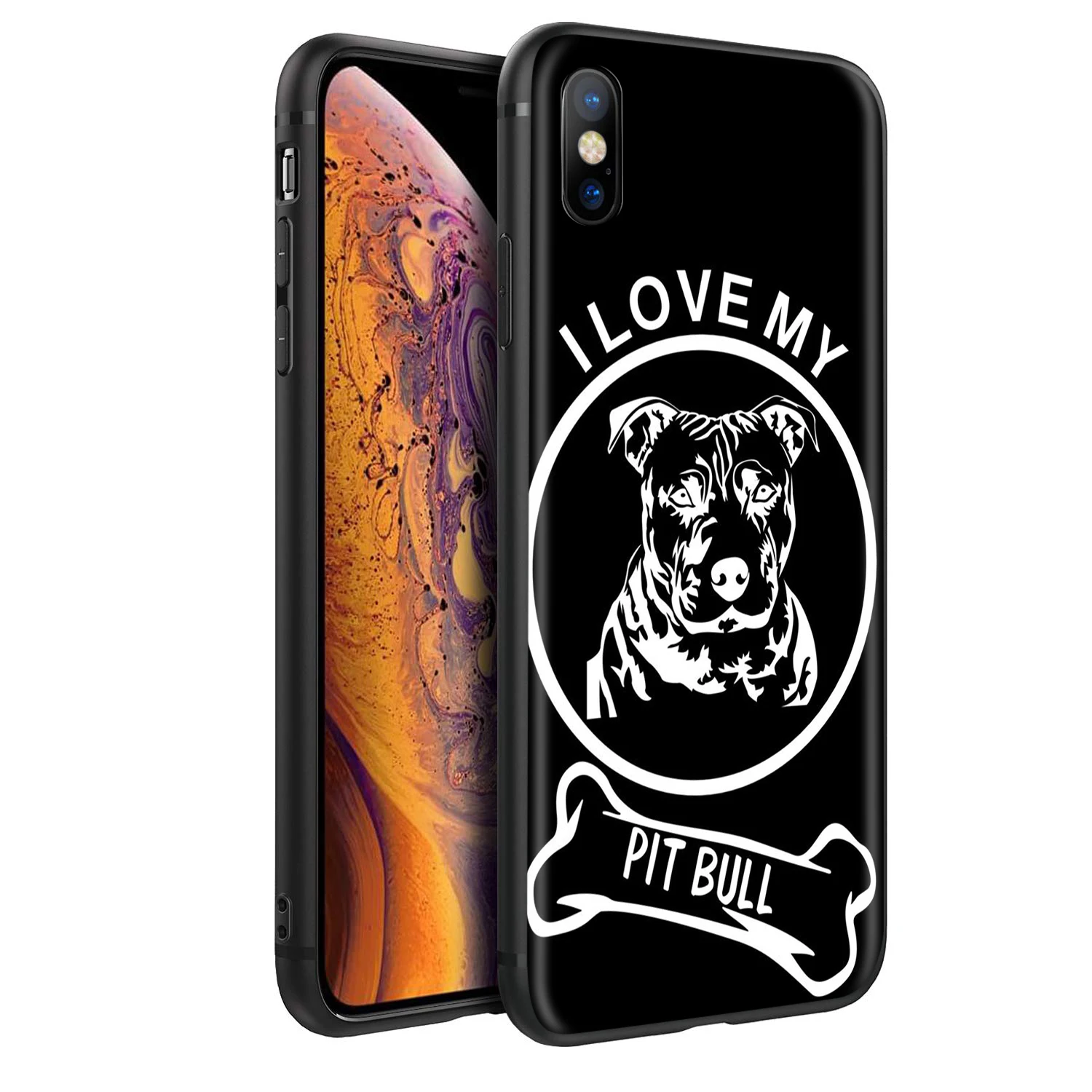Мягкий силиконовый чехол YIMAOC Pit Bull Pitbull для iPhone 12 Mini 11 Pro XS Max XR X 8 7 6 6S Plus 5 5S SE |