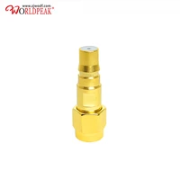 free shipping gold plating 2pcs qma female to rpsma male rf adapter