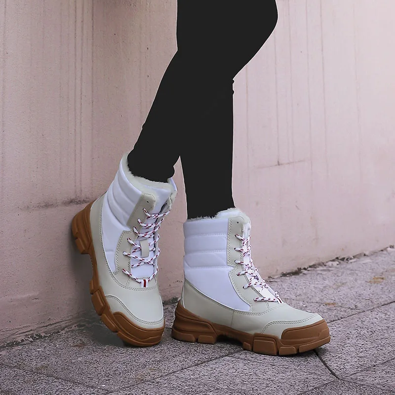 Новинка Зимняя женская обувь для пеших прогулок Водонепроницаемые