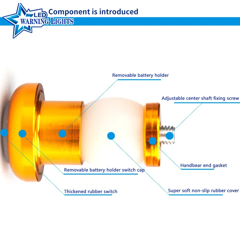 1 пара Дорожный велосипед указатель поворота светодиодный светильник практичная