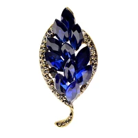 cindy xiang rhinestone vintage leaf brooches for women