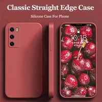 case for huawei p30 lite p40 p20 lite mate 40 30 pro silicone square cover for huawei honor 9x p smart 2021 case for nova 3i 5t
