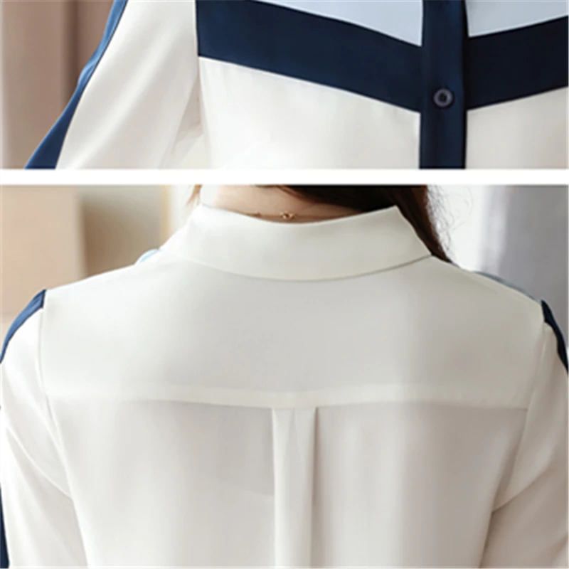 

2021 Spring Fashion New Style High Quality Temperament Profession Women's Clothing Long Sleeve Chiffon Shirt Top Trendy H183