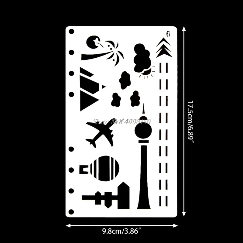 Bullet Journal трафарет пластиковый планировщик DIY ремесло рисунок шаблон Дневник