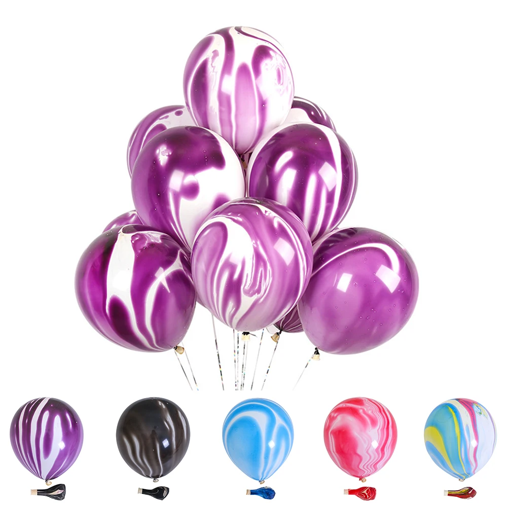 20 шт красочные воздушные шары Цвета Агата одежда для свадьбы дня рождения