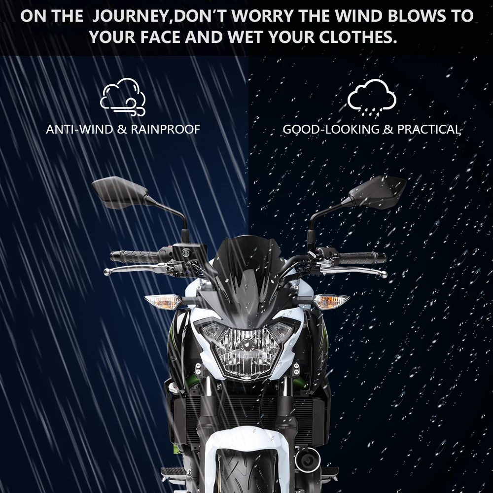 KEMiMOTO для Kawasaki Z650 ветровой экран лобовое стекло ветровой экран ветровой дефлектор Z 650 аксессуары для мотоциклов