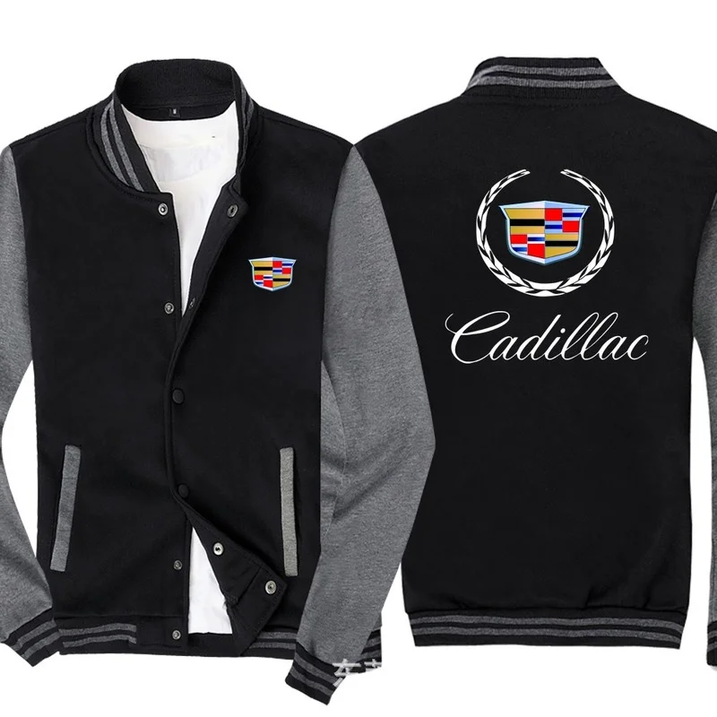 

Winter Hot Sale New Jacket for Cadillac logo Japan Anime Bomber Mens Baseball Coat Fashion High Quality Funny Streetwear c8