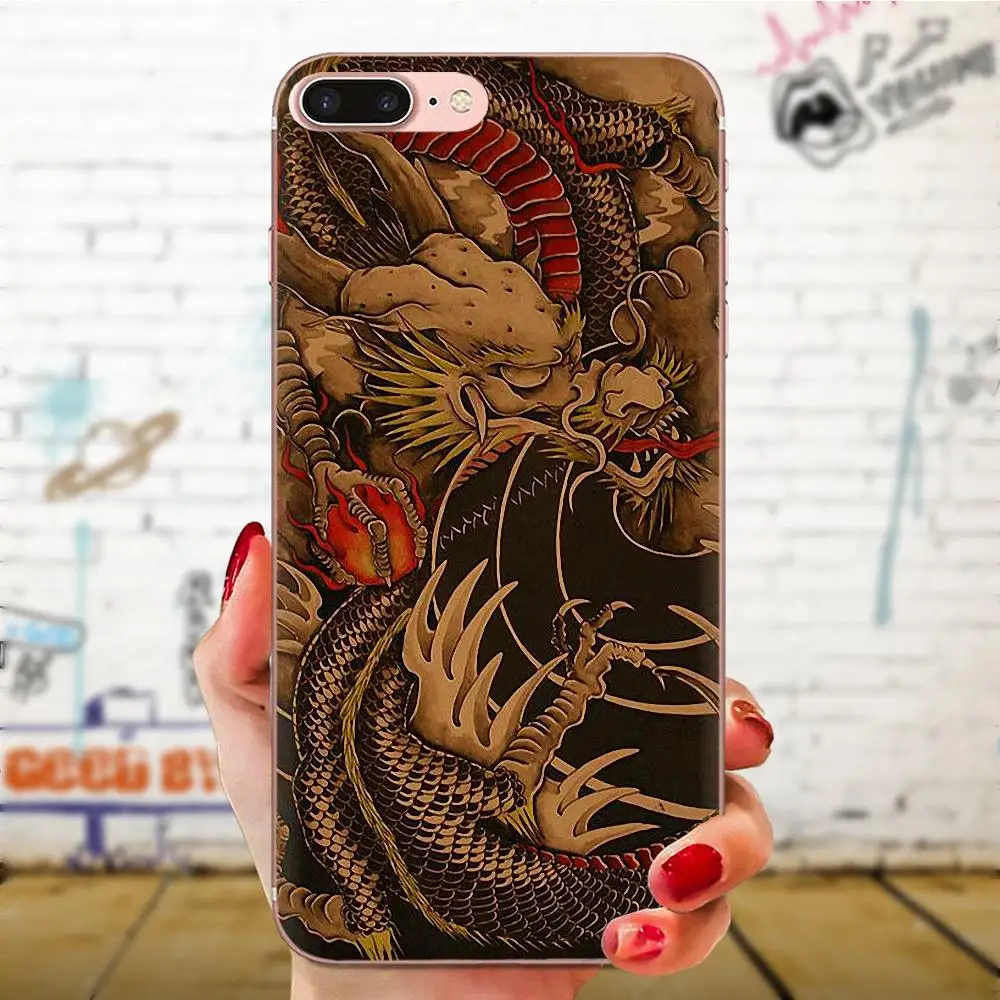 Phone Cases For Xiaomi Redmi Mi 4 7A 9T K20 CC9 CC9e Note 7 9 Y3 SE Pro Prime Go Play The Chinese Zodiac Dragon | Мобильные телефоны