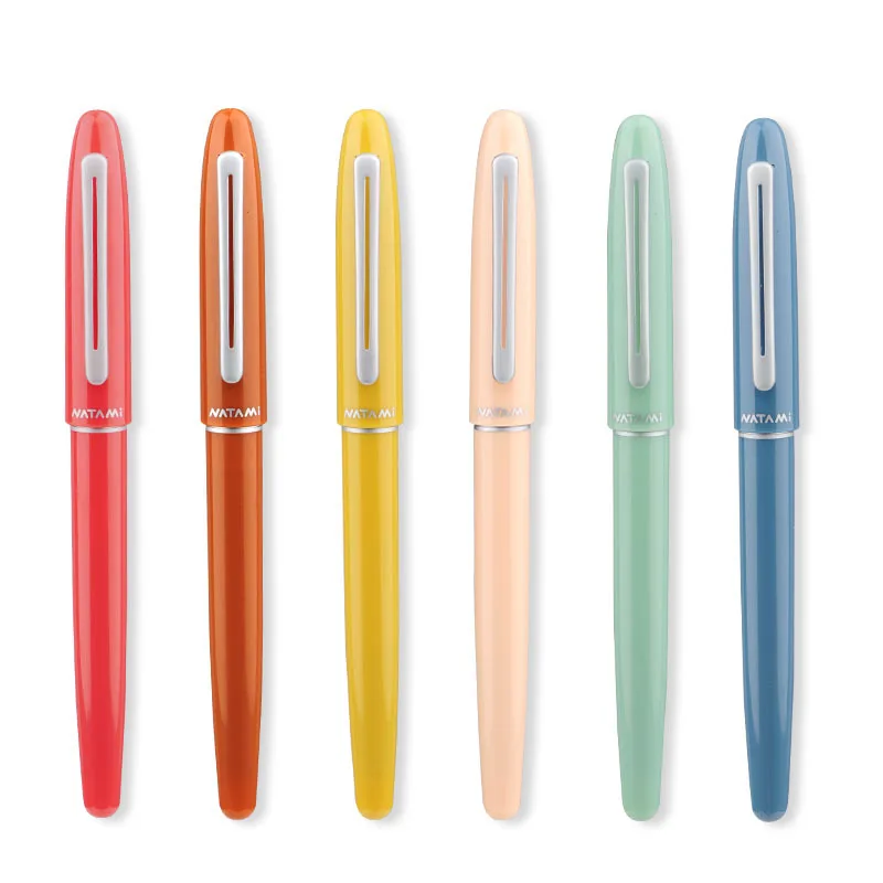 

1PCS Japan NATAMI Fountain Pens High quality First sight series candy Color Pen Hooded F Nib Stationery Office school supplies