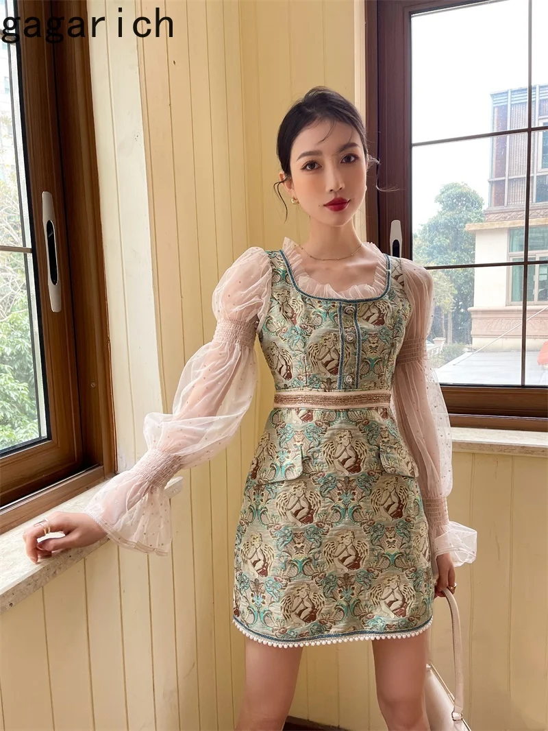 Gagarich женское платье 2021 весна осень во французском дворцовом стиле дамское с