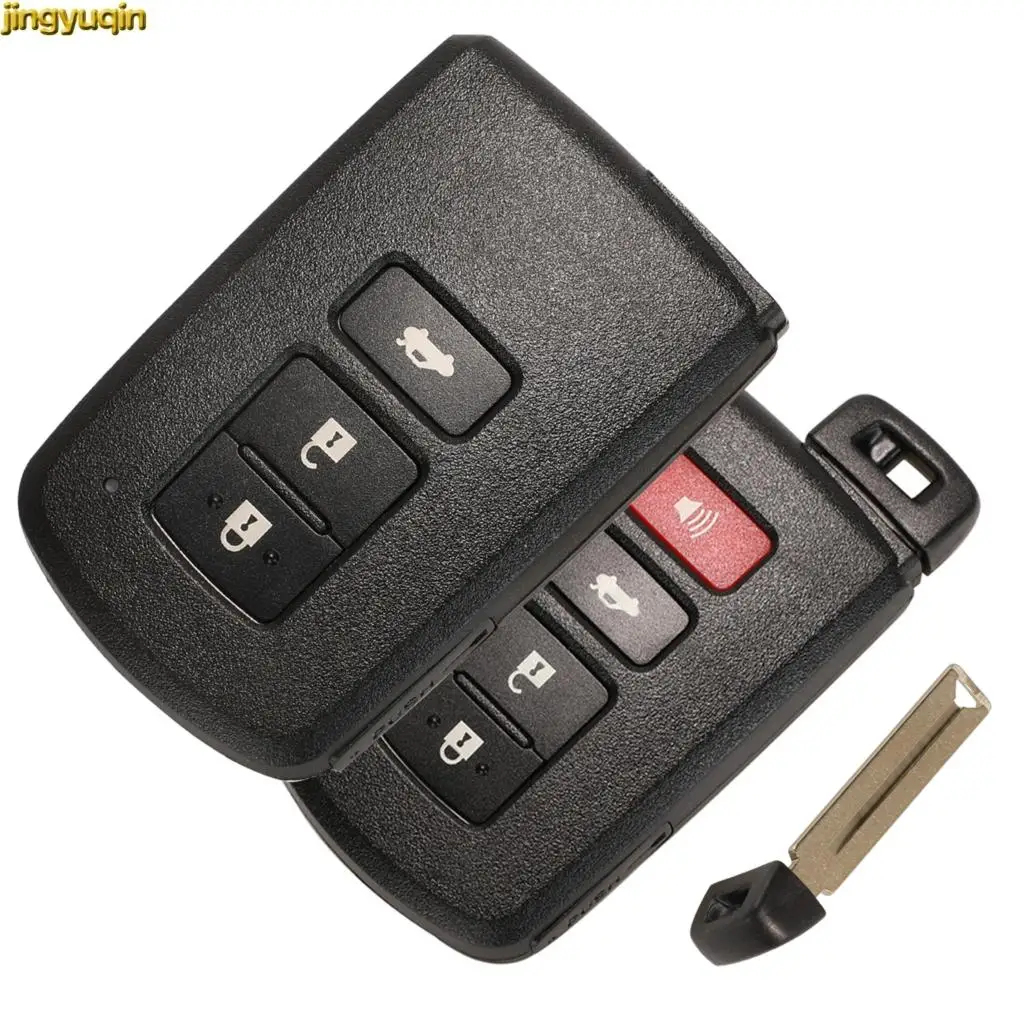 

jingyuqin 3/4 Кнопка дистанционного ключа автомобиля Shell для Toyota Camry Corolla Avalon Rav4 Land Cruiser Smart Car Key Case Fob