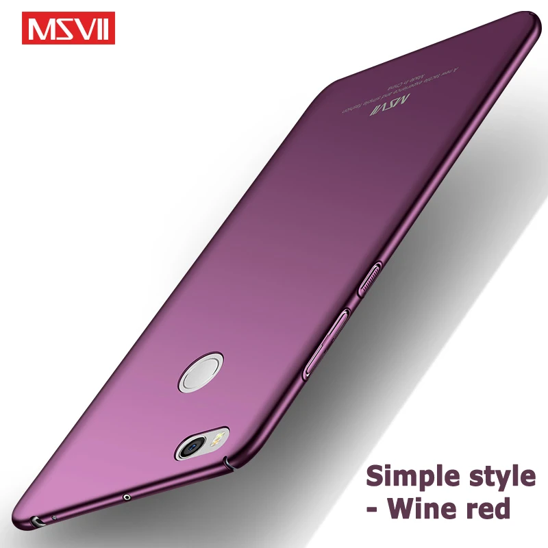 Simple Wine red Для Xiaomi mi Max 2 3 Чехол MSVII тонкий матовый чехол для Xiaomi mi Max2 Max3 чехол Xio mi Max 3 2 PC чехол для Xiao mi Max 2 3 чехол s - Цвет: Simple Wine red