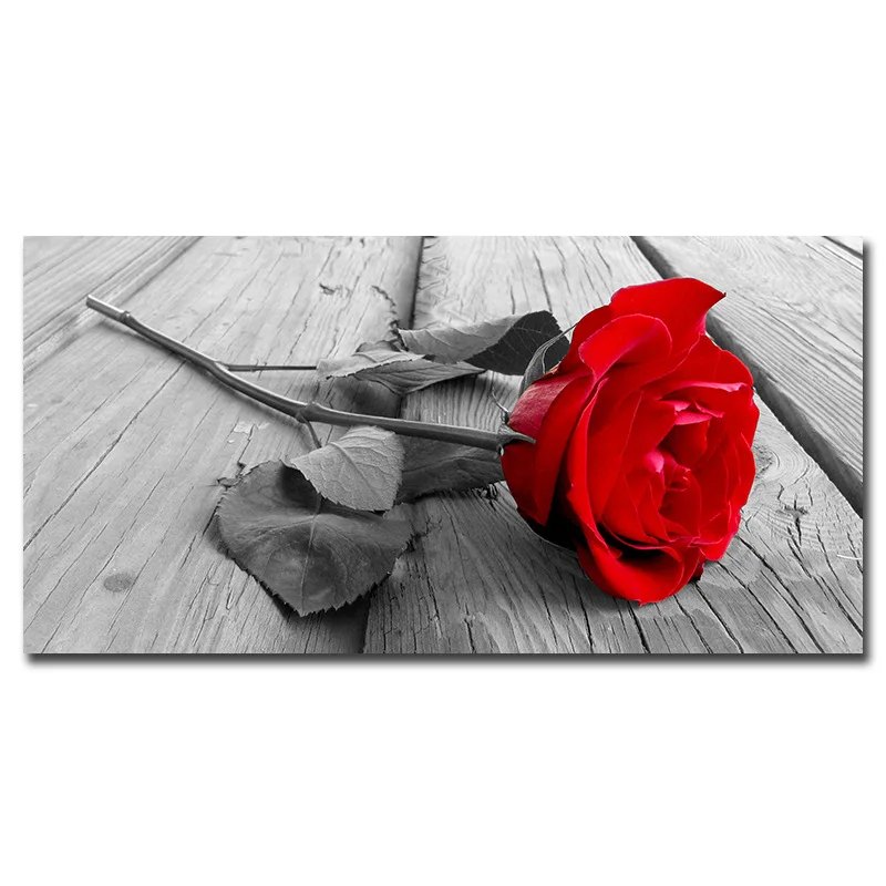 

Canvas Painting Red Rose Posters and Prints Art Wall Picture Living Room Bedroom Decoration Home Design decoracion hogar moderno