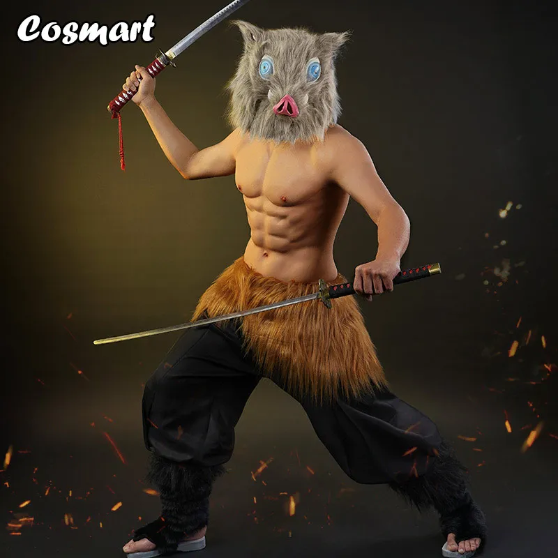 Костюм для косплея из аниме рассекающий демонов Униформа маска сабо голова