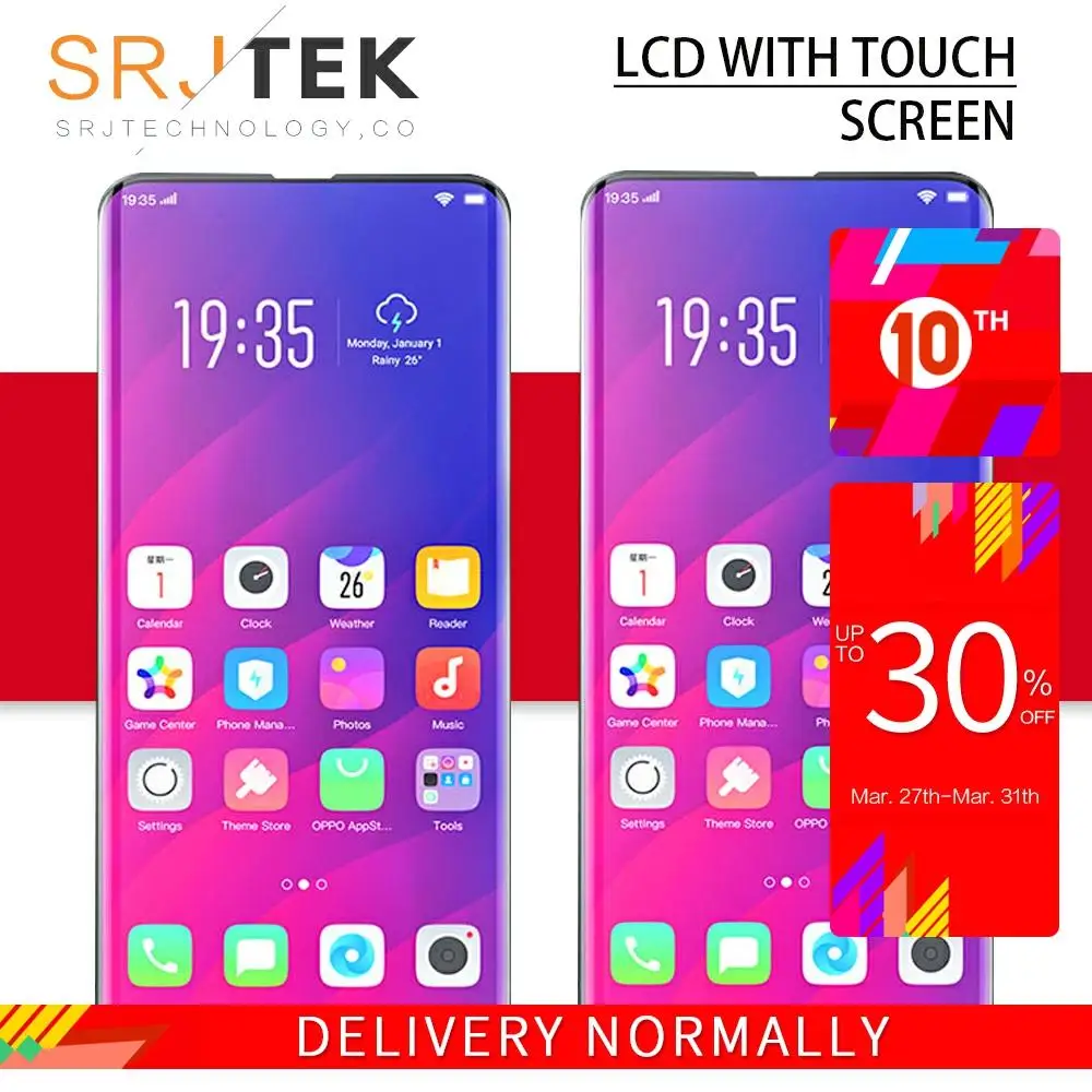 6 42 ''для OPPO Find X LCD Сенсорная стеклянная панель запасные части для дисплей