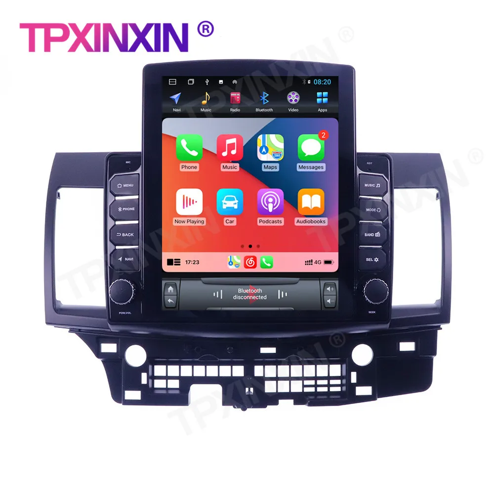 저렴한 미쓰비시 랜서 128-2007 용 6G RAM 2015 GB 안드로이드 무선 카플레이 테슬라 스크린 카 스테레오 수신기 자동차 라디오 플레이어 라디오