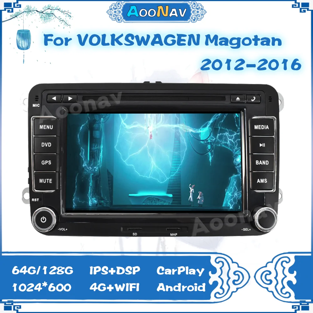 

Автомагнитола 2 din на Android, DVD-плеер для VOLKSWAGEN Magotan Golf 6 2006-2012, автомагнитола, Авторадио, GPS-навигация, магнитофон