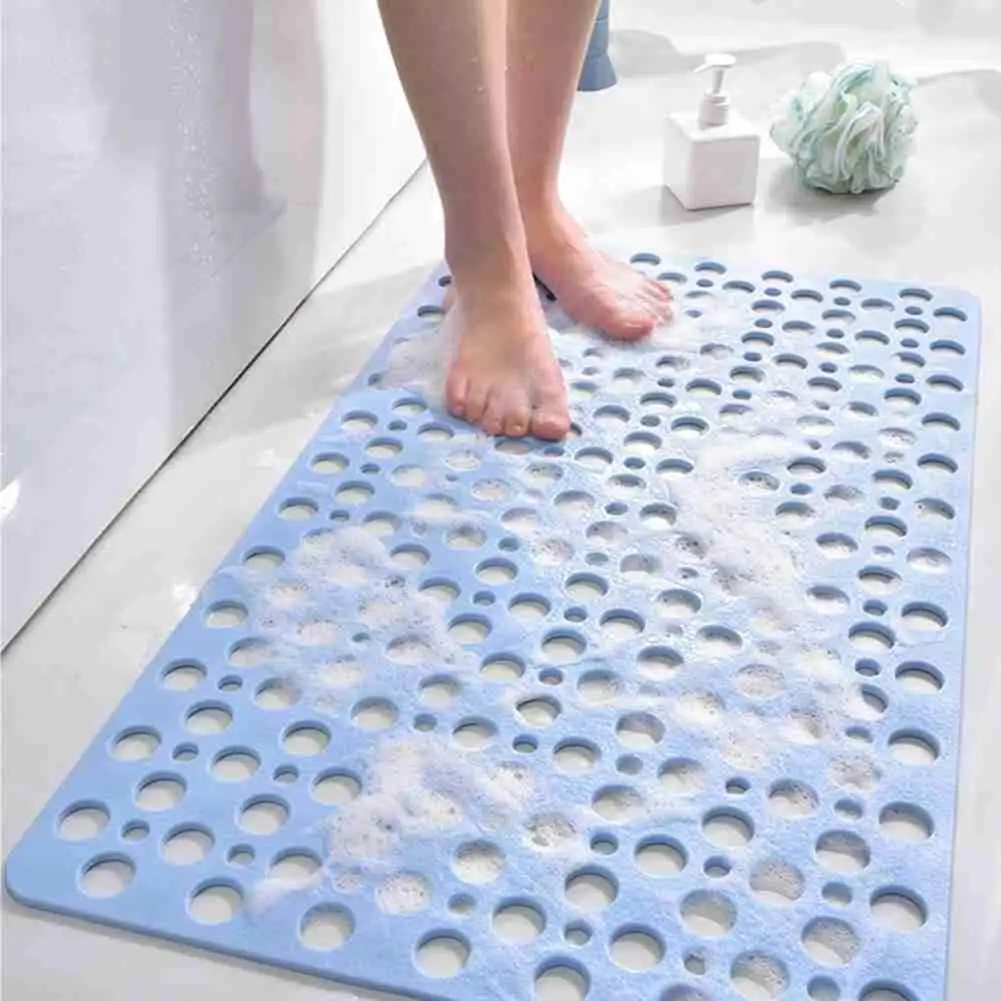

Shower Bath Mat Environmental Protection Tasteless TPE Toilet Household Bathtub Bathroom Hollow Hydrophobic Anti-slip Pad