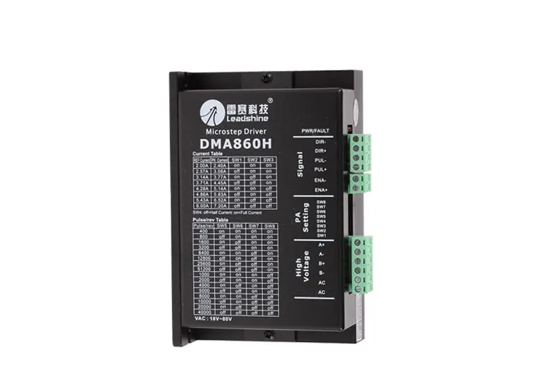 Драйвер шага Leadshine DMA860H драйвер DSP microstep AC18 ~ 80V DC24-80V 2 фазы MA860H |