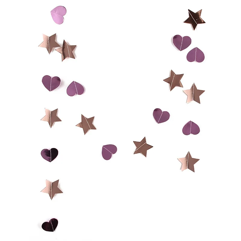 2 комплекта 4 м бумажный баннер звезда круг фотоподвеска Свадебная вечеринка