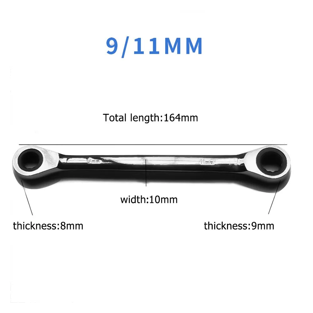 Гаечный ключ с двойной головкой ручной инструмент из хромованадиевой стали для