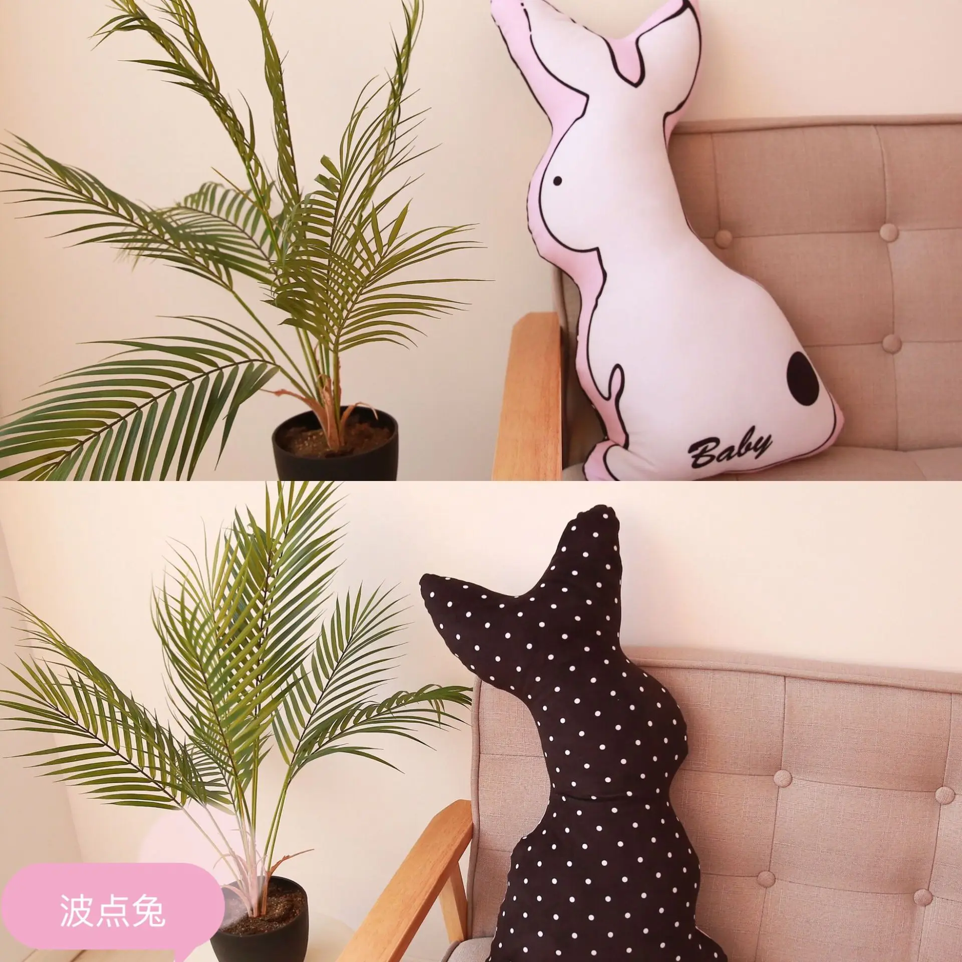 Нордический стиль Kawaii мультфильм животные плюшевые игрушки лиса кролик подушка