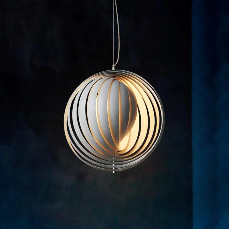 Nordic Creative LED Pendant Lights Modern Art Round Iron Office Decoration Light Luminaria Bedroom Kitchen Hanging Lamps | Лампы и