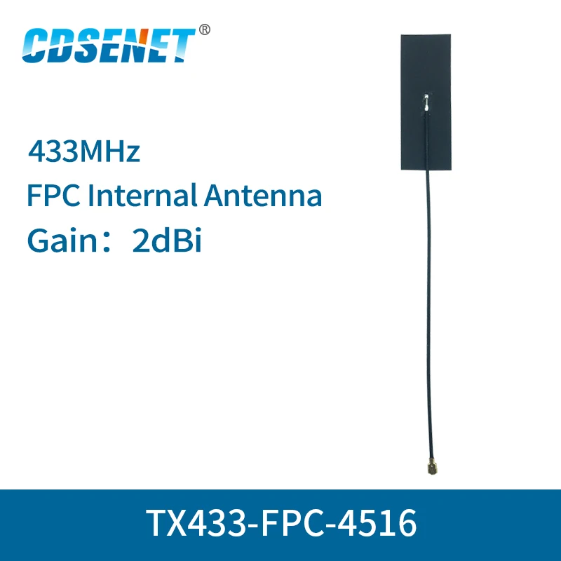 10pc/lot IPEX Wifi Antenna 433MHz 2dBi TX433-FPC-4516 Omnidirectional FPC 4g antenna | Мобильные телефоны и аксессуары