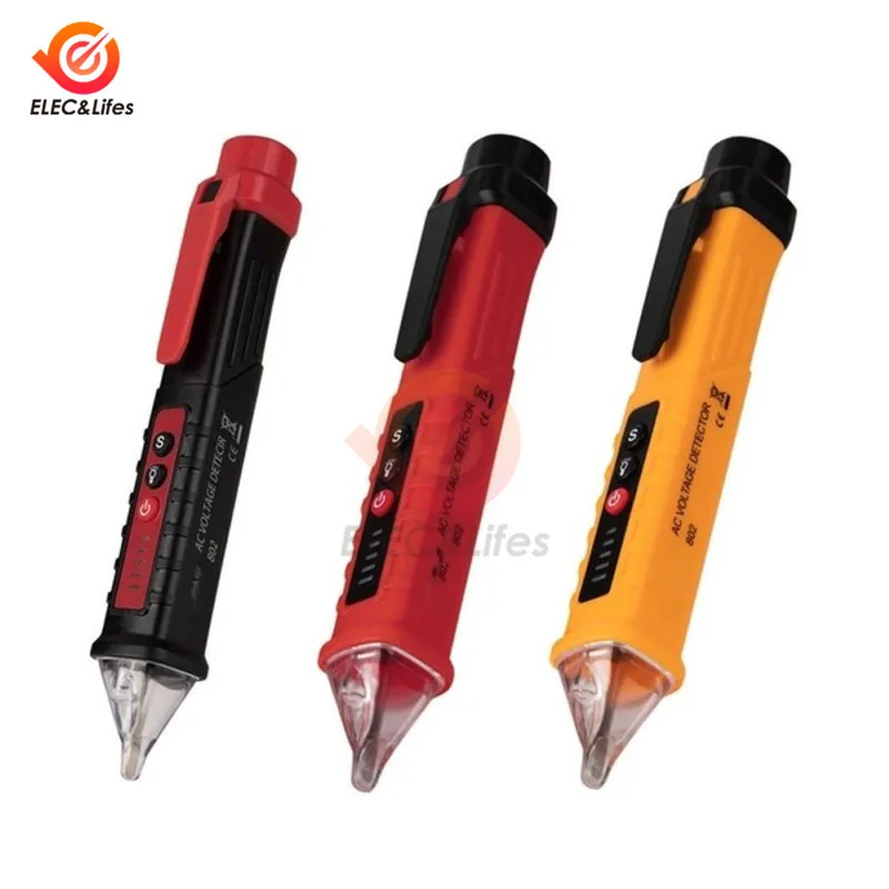 

Digital Non-contact AC Voltage Detector Meter 12V-1000V Pen Volt Current Test Pencil Electric Indicator AC Voltage Tester