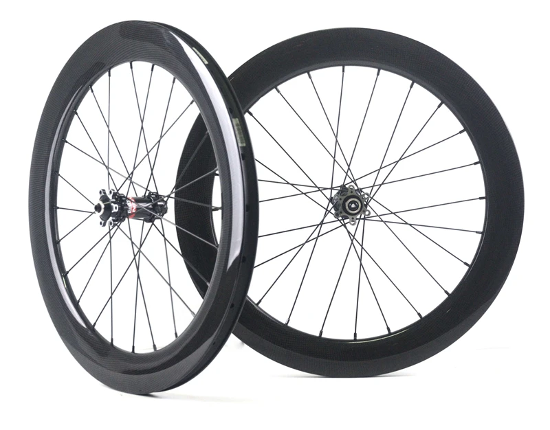 T700 20 дюймов 451 Карбон 23 мм ширина комплект колес для BMX 50 мм Глубина диск складной велосипед колеса