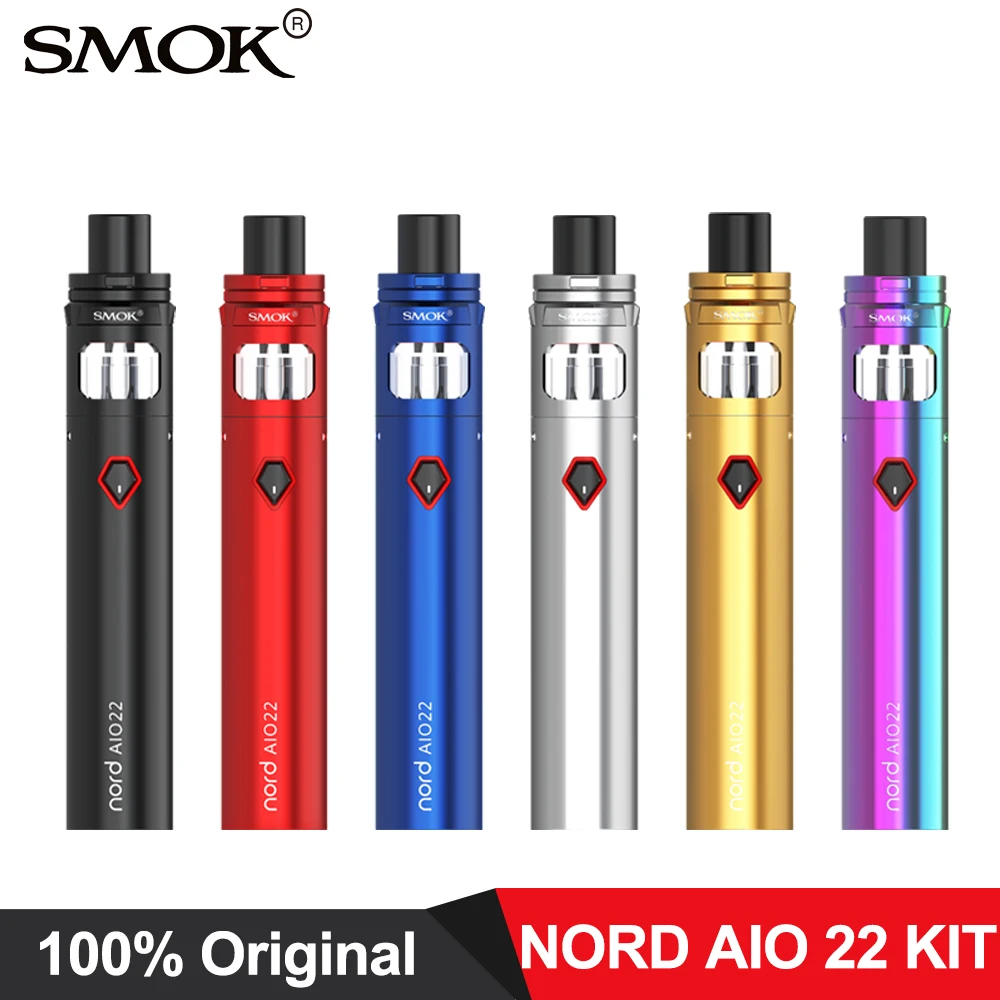 Электронных сигарет SMOK NORD AIO 22 Комплект Встроенный 2000 мА/ч 3 5 мл танк распылитель с