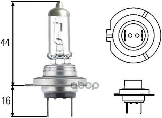 Лампа H7 12v 55w Px 26d Chrome Top 2.0 HELLA арт. 8GH007157551|Лампы для автомобильных фар (галогенные)| |