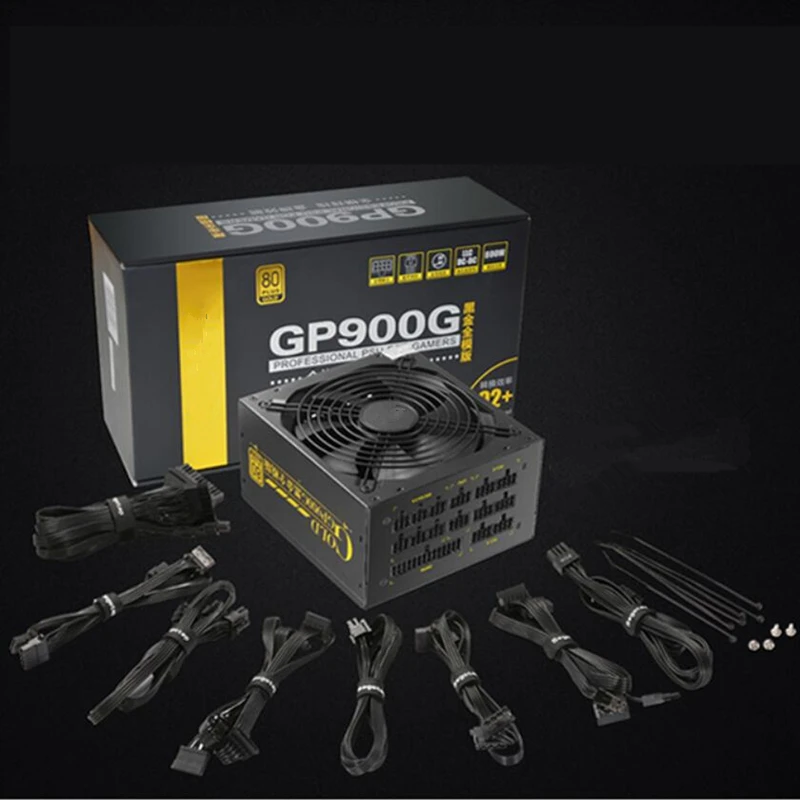 Kaufen Neue Original NETZTEIL Für Segotep Marke Schwarz Gold Volle Module 2080Ti 80PLUS Gold Mute Power Versorgung 800W Power Versorgung GP900G