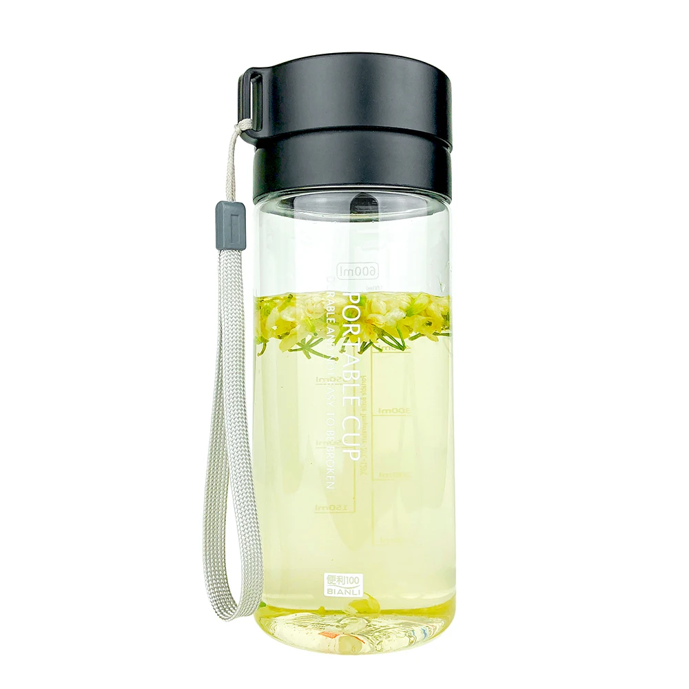 

Water Bottle Sealing Leak Proof Tea Infuser Fitness Sports Outdoor Protein Shaker Plastic Cups Fruit Juice Travel Bottle Gourde