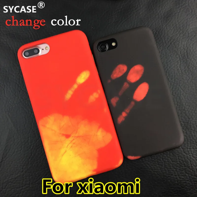 SYCASE термальная индукция изменить цвет чехол для xiaomi 8 9 9SE 9T Pro чехол матовый PC термальная Крышка датчика