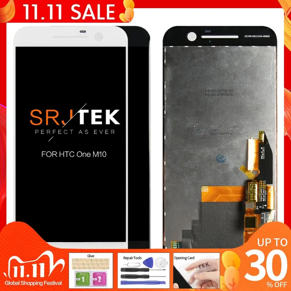 100% Оригинальный 5 2 &quot2560x1440 для HTC M10 ЖК сенсорный экран дисплей дигитайзер в сборе