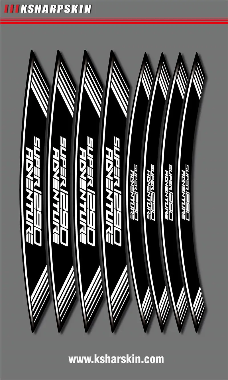Wheel foil film personality tire logo decorative motorcycle sticker inner edge reflection decal for KTM SUPER1290 | Автомобили и