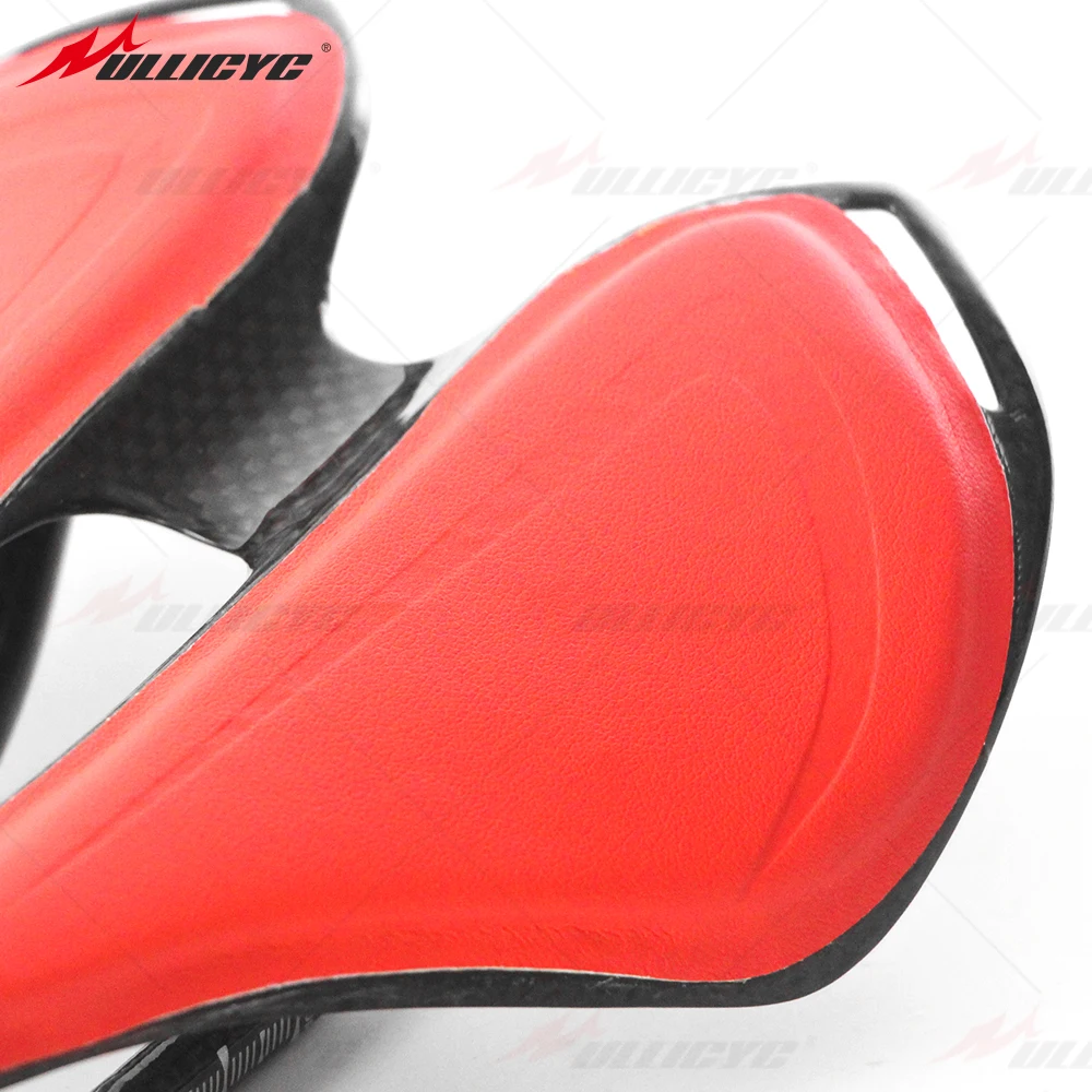 Новое кожаное цветное полностью углеродное волокно Хамелеон + нейлоновое седло