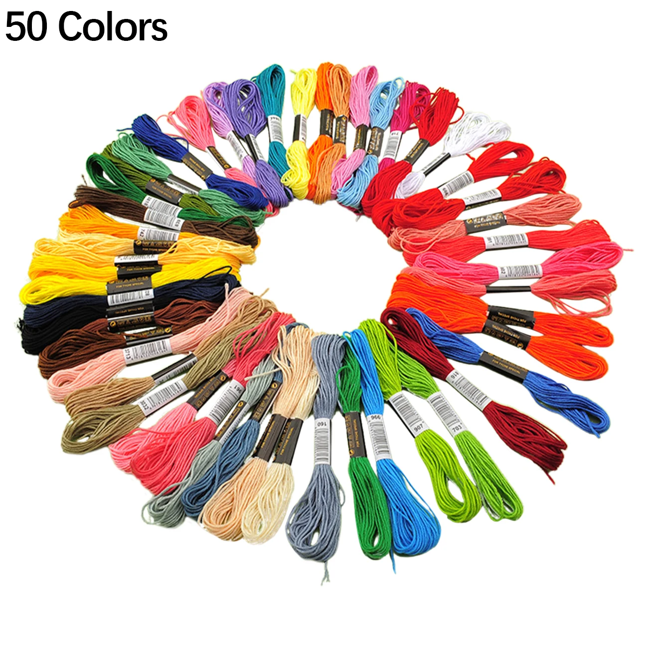 

Multicolor Cross Stitch Threads Cotton Sewing Skeins Embroidery Thread Floss Skein Kit DIY Craft Sewing Tool