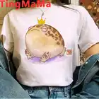 Женская футболка в стиле Харадзюку, с принтом лягушки