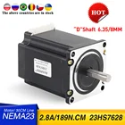 Шаговый двигатель с ЧПУ Nema23, для 3D-принтера, 2 фазы, 4 вывода, 189нм, 76 мм, детали для 3d-печати, медицинская промышленная техника